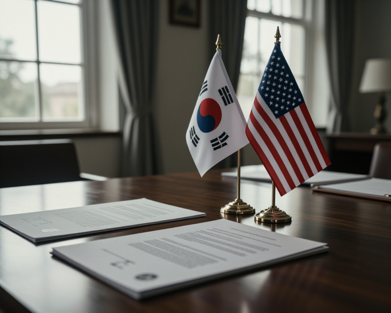 Diplomatic meeting atmosphere