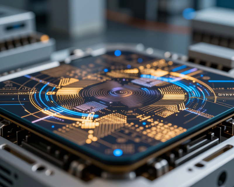 High-tech Semiconductor Symbolism