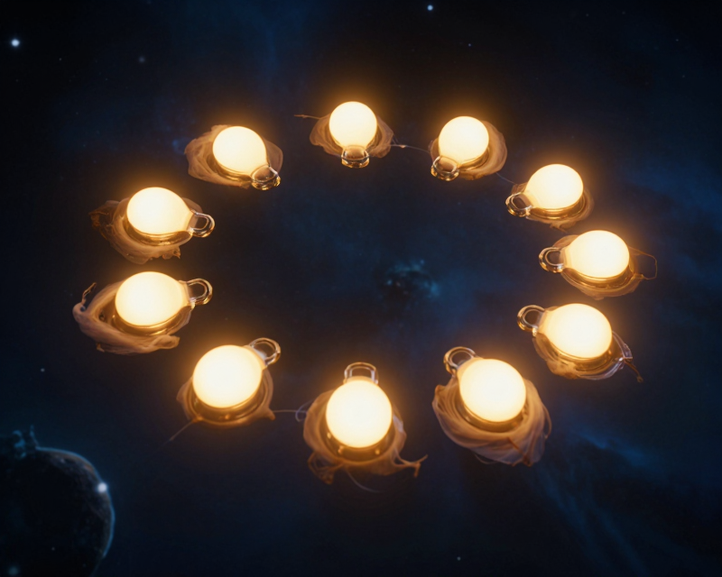 Symbolic Unity of Thirteen Lights
