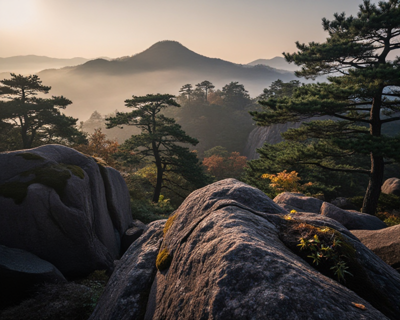 Reflective Korean Landscape