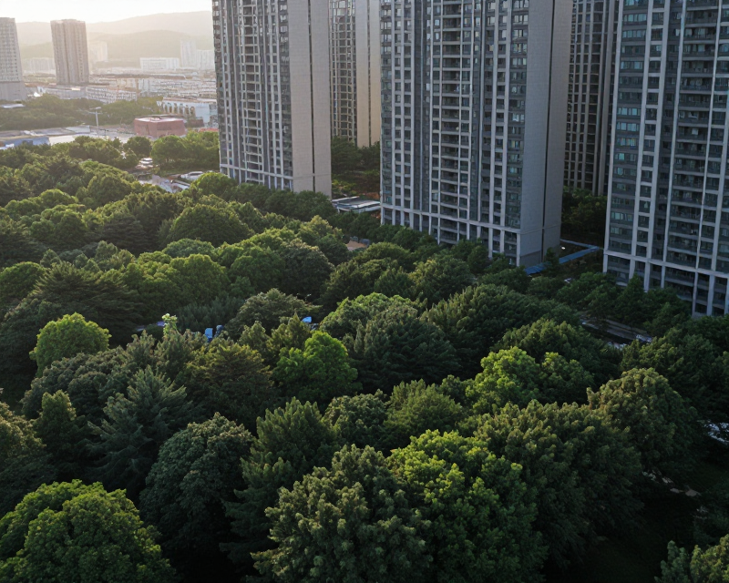 Contrast between Urban Development and Greenbelt