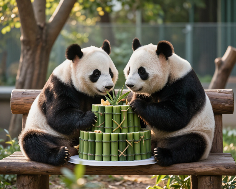 Twin Pandas Birthday Celebration