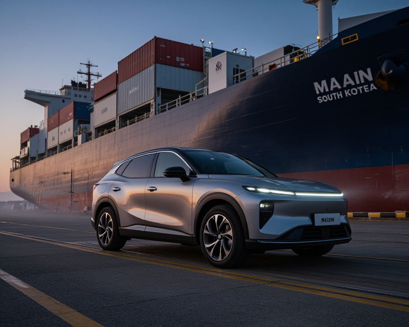 Cinematic Automotive Export Scene