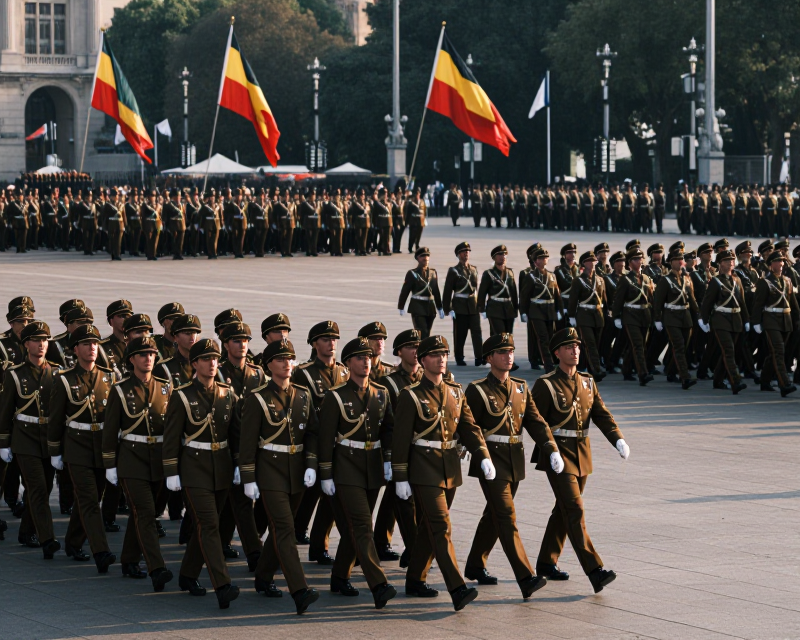 Military Parade Atmosphere