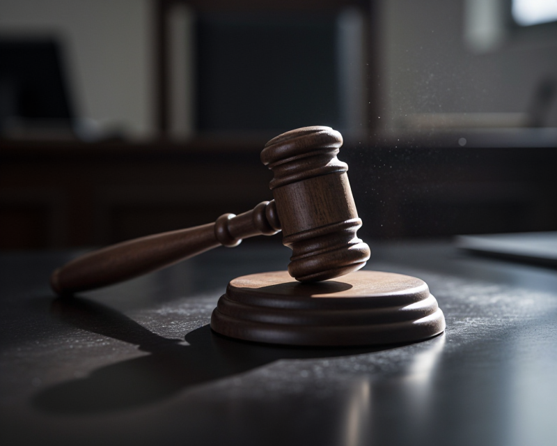 Symbolic Courtroom Atmosphere