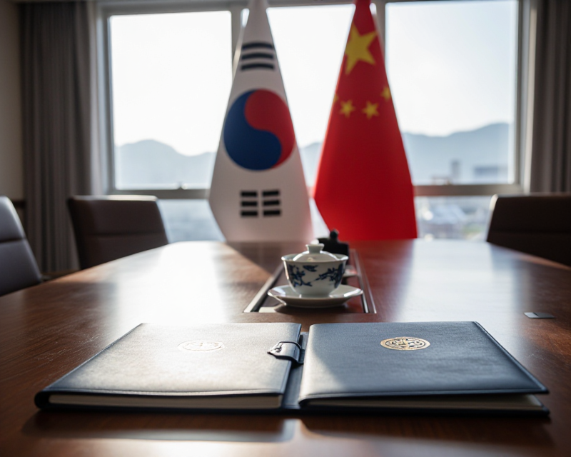 Diplomatic Meeting Atmosphere